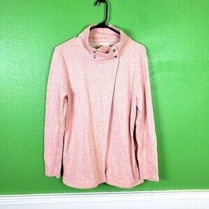 Gap Women's Cross Over Moto Double Snap Cowl Neck Long Sleeve Jacket Size Medium